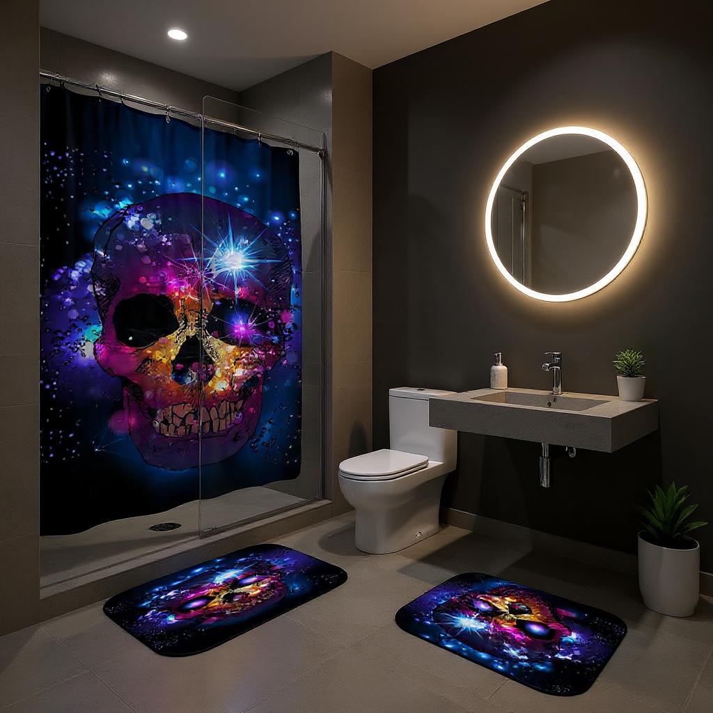 Glow Skull Galaxy Retreat Set of 4