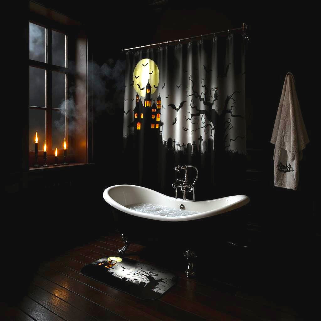 Spooky Graveyard Bath set of 4