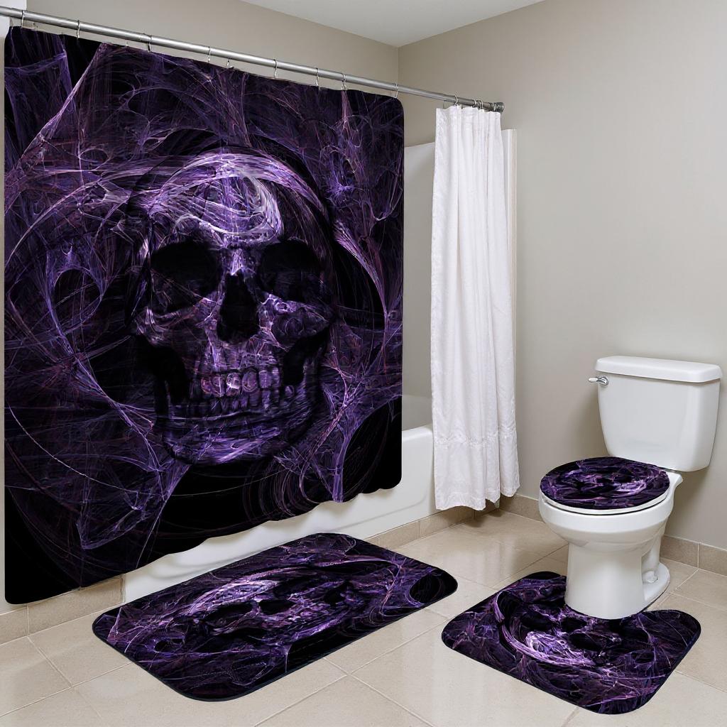 Dark Web Skull Haven Set of 4
