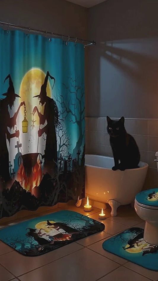 Witches' Moon Coven Bathroom Set of 4