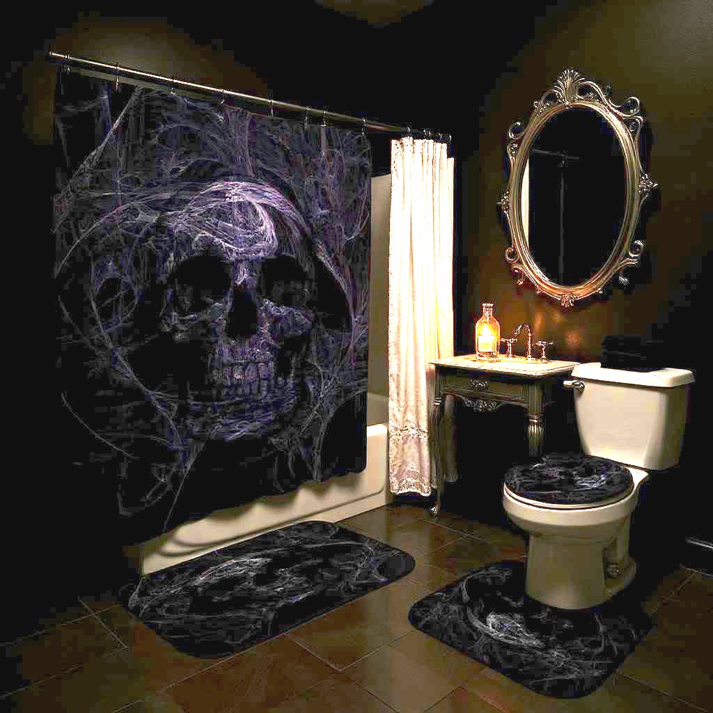 Dark Web Skull Haven Set of 4