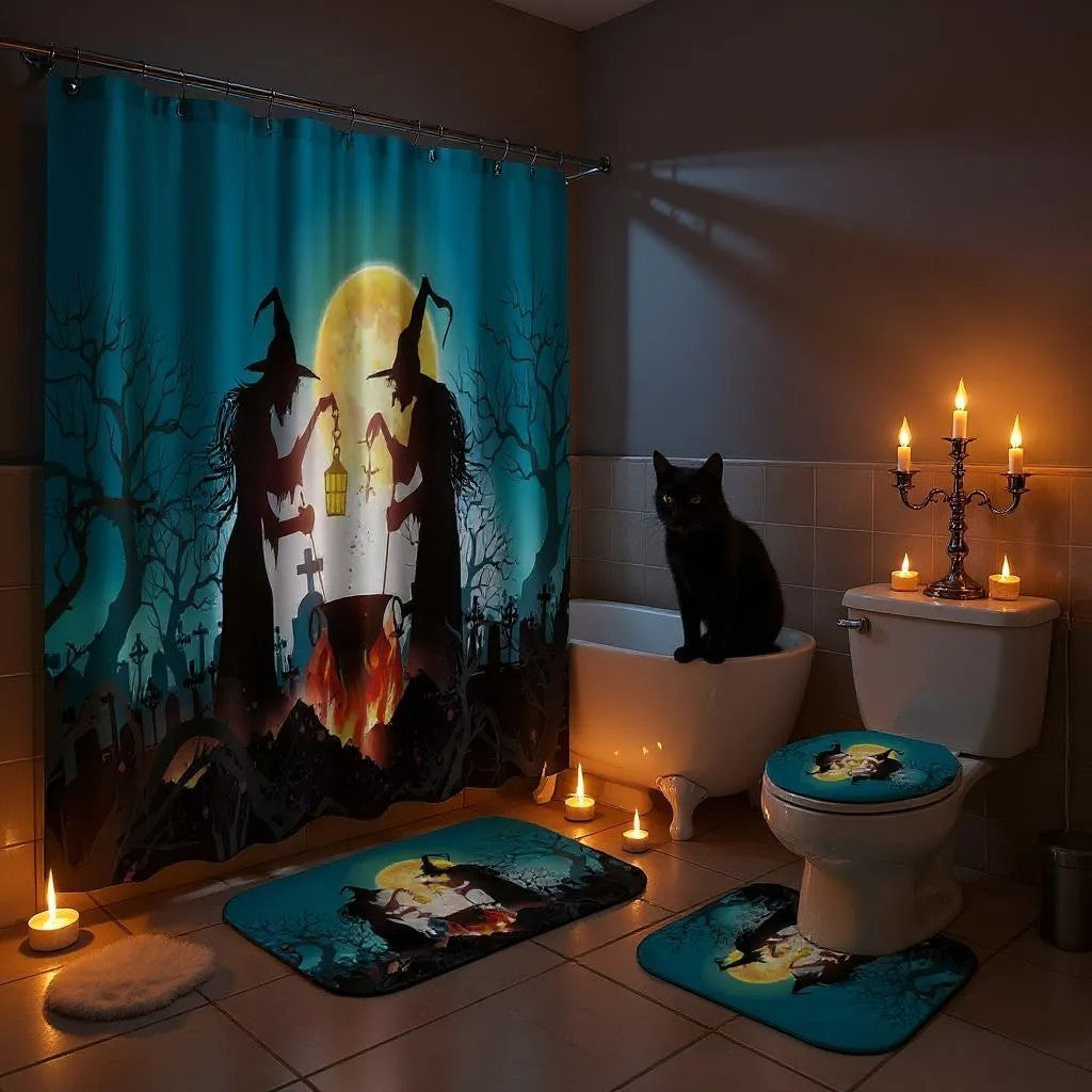 Witches' Moon Coven Bathroom Set of 4